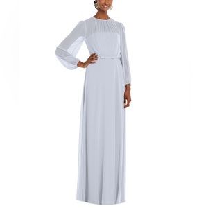 DESSY COLLECTION
Women's Long-Sleeve Chiffon Gown size 10